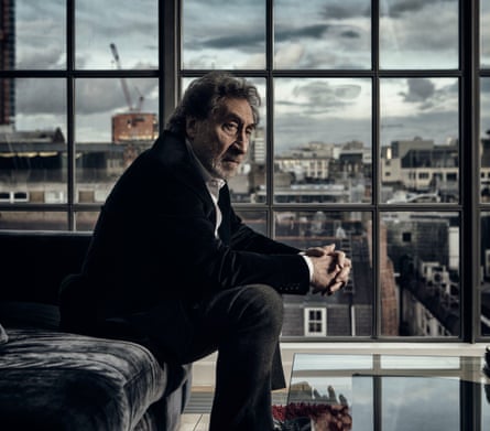Howard Jacobson in his Soho home
