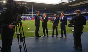 The BT Sport team at White Hart Lane.