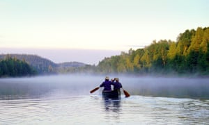 Boating on Cedar Lake.