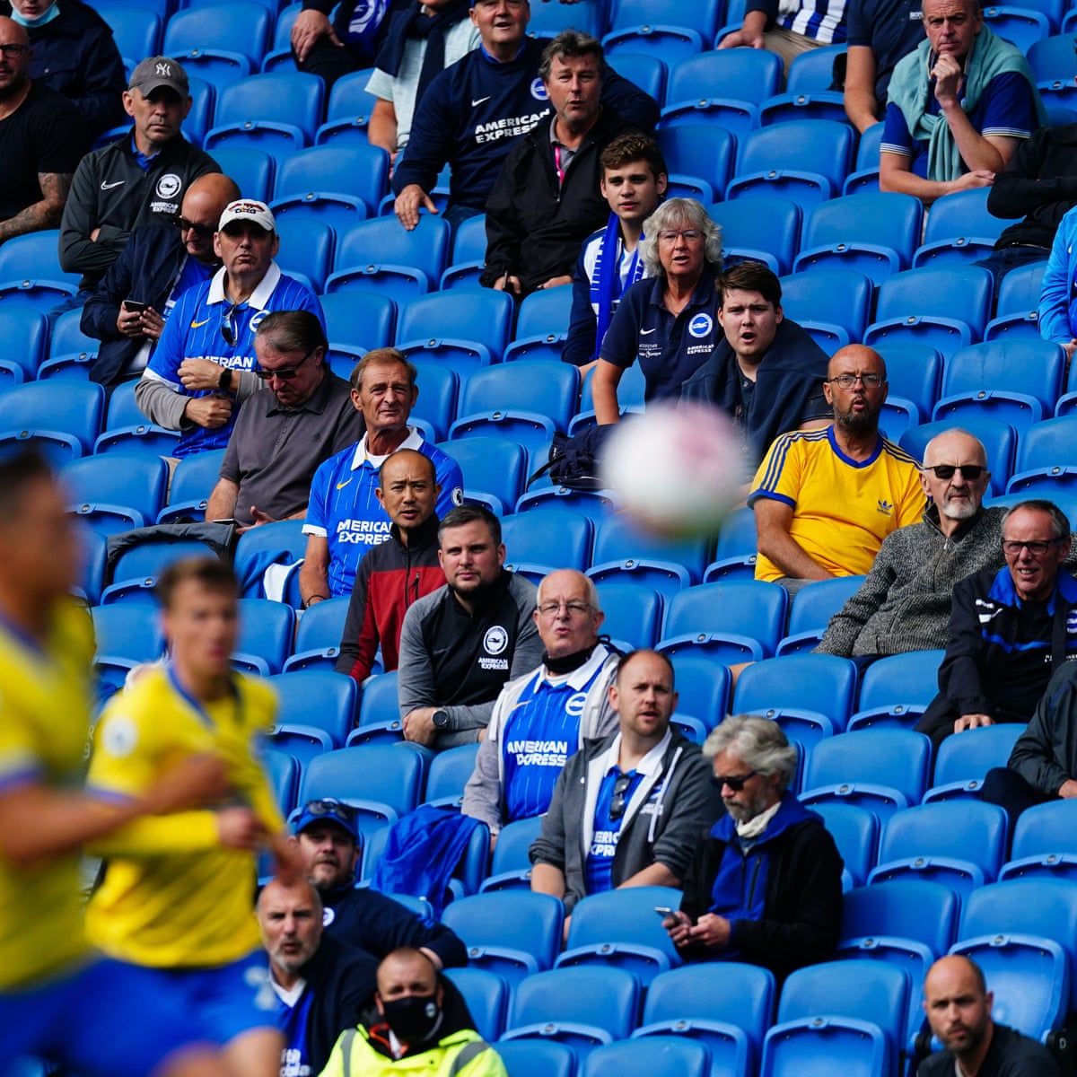 A Little Bit Of Normality Brighton Fans Relief As They Watch Their Team Football The Guardian