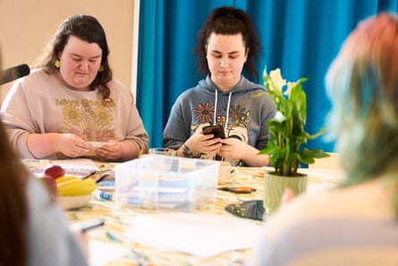 People attend a workshop to help design the garden for Eden Project Morecambe.