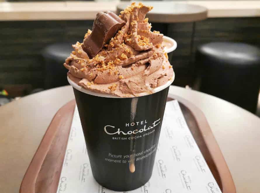 Hotel Chocolat's hot chocolate.