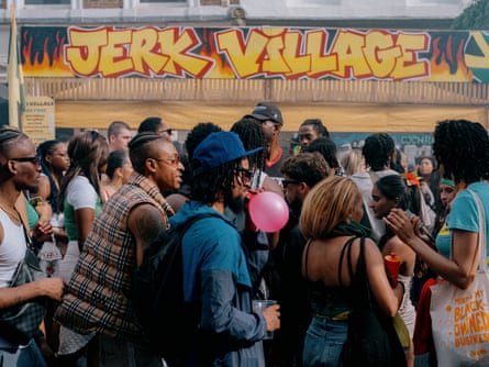 Carnival thoroughfare, Golborne Road in full swing