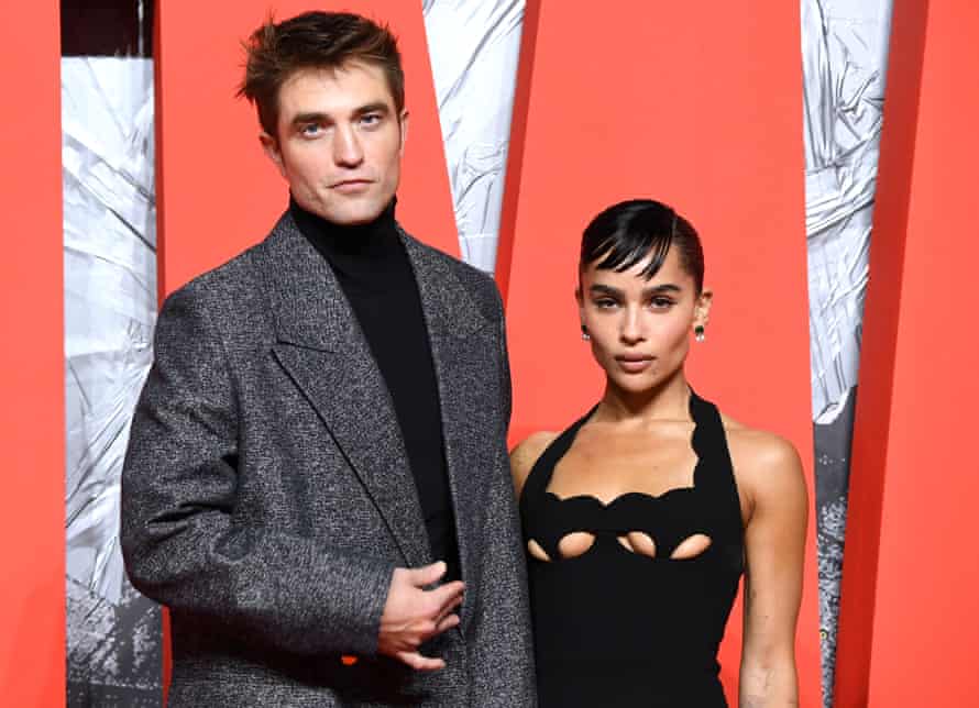The Batman stars Robert Pattinson and Zoe Kravitz at the film’s premiere in London in February.