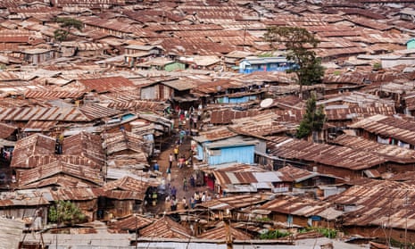 A view of Soweto and Lindi, suburbs of Nairobi belonging to Kibera, the largest urban slum in Africa