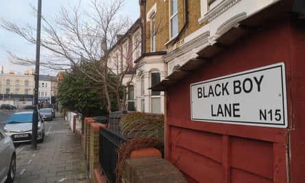 Some residents on the road put up their own Black Boy Lane signs.