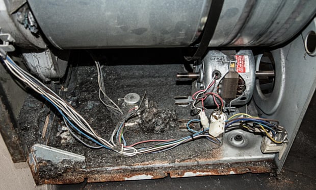 A faulty tumble dryer