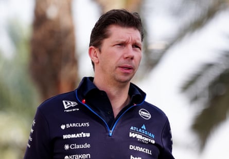 James Vowles in the paddock during pre-season testing in Bahrain