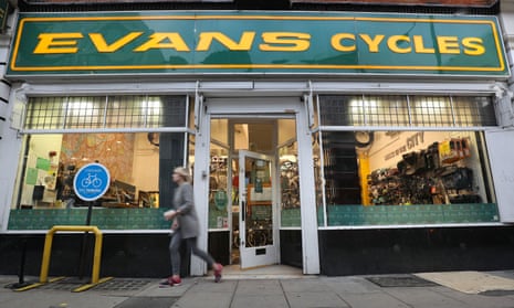 An Evans Cycles store in Vauxhall, London. 