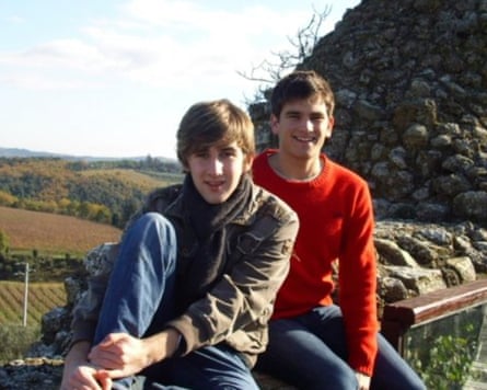 Dylan (left) and Marc, on a trip to Tuscany in 2007.