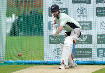 New Zealand’s Kane Williamson during a nets session at Lord’s.