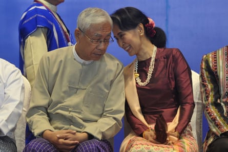 Myanmar’s outgoing president Htin Kyaw and state counsellor Aung San Suu Kyi have been friends since childhood.