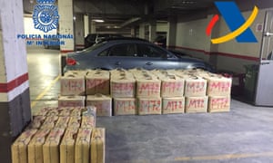 Hashish seized by police during an anti-drug operation in Cádiz and Málaga