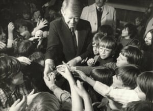 Jimmy Carter in February 1976, nine months before being elected US president