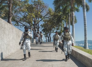 Mexico; Guerrero; Acapulco; 2020 National Guard, a new security force created in 2019. The National Guard, the new security force that the Mexican goverment wants to deal with the serious problem of lack of security, formally began its operations on June 30. In Guerrero, 3,400 Guard officers will be deployed at first and they have already started being transferred to the cities of Chilpancingo, Tlapa, Ciudad Altamirano and Ayutla.