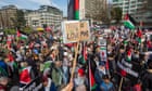 Tens of thousands of pro-Palestine protesters march through London