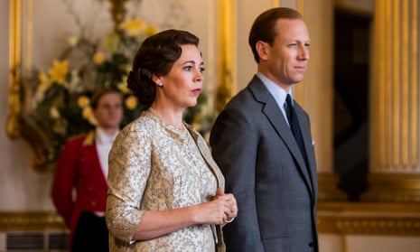 Olivia Colman as the Queen and Tobias Menzies as Prince Philip
