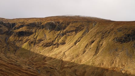 Wild terrain of the Jock’s Road pass, Scotland.