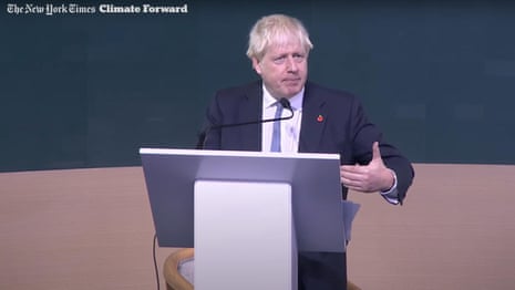 Boris Johnson urges Cop27 summit to 'double down on net zero' – video