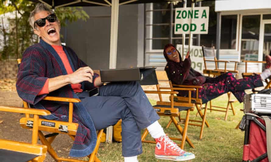 Glad to be grey … Johnny Knoxville and Steve-O.