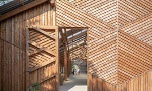 Unlikely oasis … the barn built by Feilden Fowles.