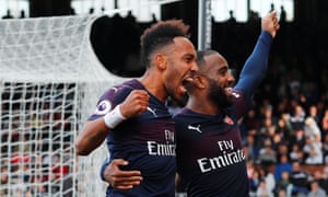 Alexandre Lacazette Keeps Up Fine Form As Stylish Arsenal Sweep Fulham Aside Football The Guardian