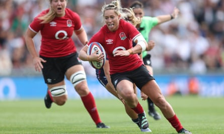 Natasha Hunt of England during the Women’s International rugby match between England Red Roses and United States at Sandy Park on 03 September 2022