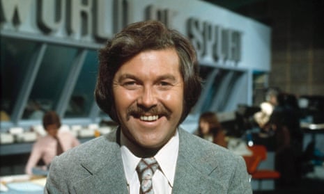 Dickie Davies on World of Sport. From the 1960s to the mid-1980s, with his moustache, sideburns and beaming smile, he was one of TV’s most recognisable stars.