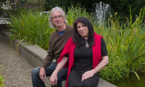 Debbie Gould and her partner, Jerry, in Hackney. Gould is leaving London for Norfolk.