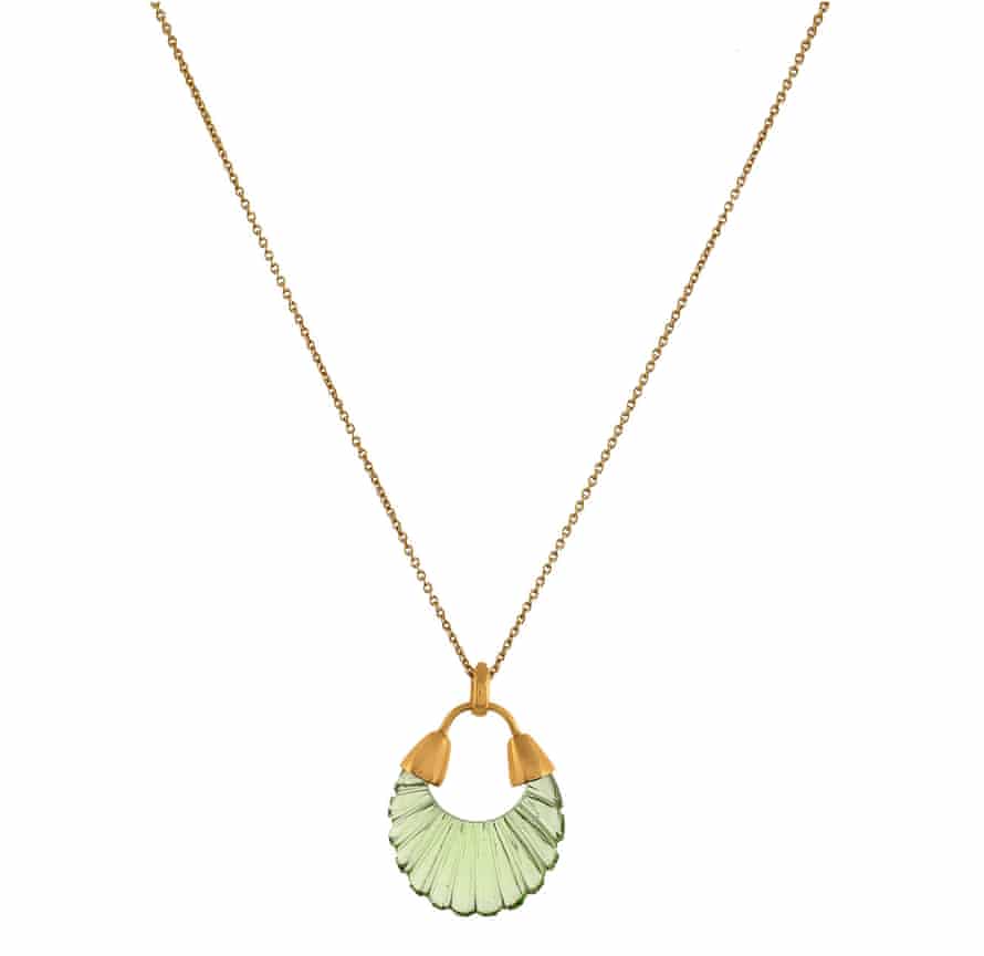 green glass pendant