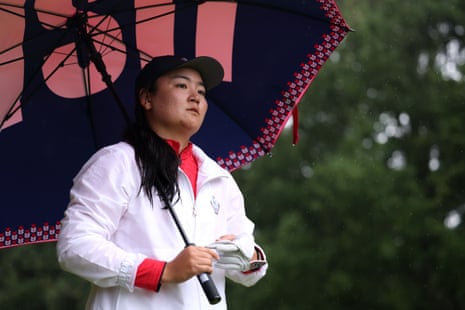 Allisen Corpuz of Team United States looks on during the Sunday singles.