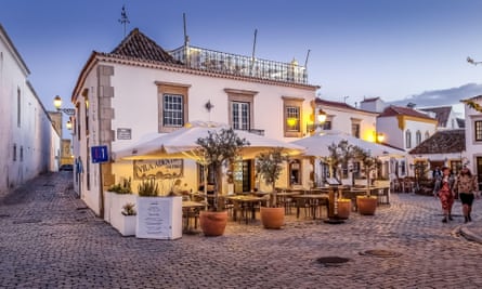 A restaurant in Faro’s old town.