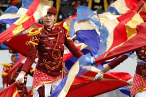 Jakarta, IndonesiaPolice personnel perform during a ceremony to mark the 79th anniversary of Indonesia’s National Police