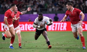 Fiji???s wing Semi Radradra runs with the ball.