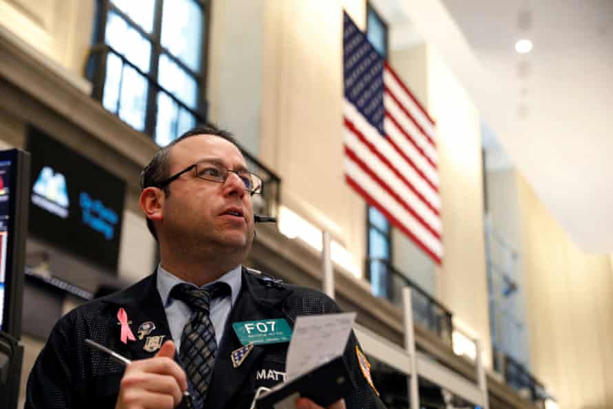 The trading floor of the Amex Futures market at the New York Stock Exchange (NYSE) in New York