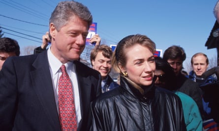 Hillary Clinton campaigning with her husband’s 1992 presidential campaign in New Hampshire.