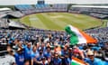 India fans enjoy the atmosphere in New York