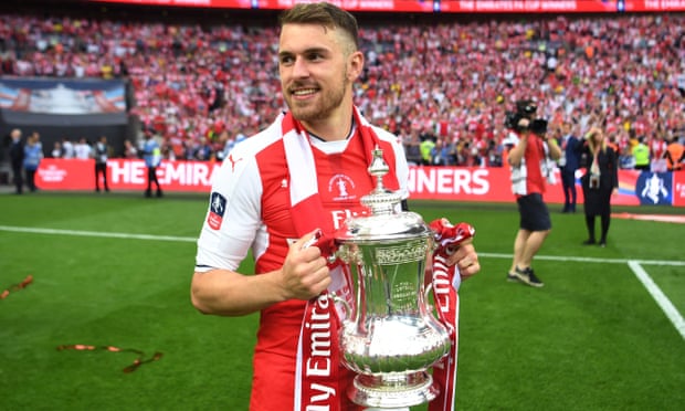 Aaron Ramsey with the FA Cup