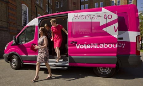 The Labour Party's pink minibus