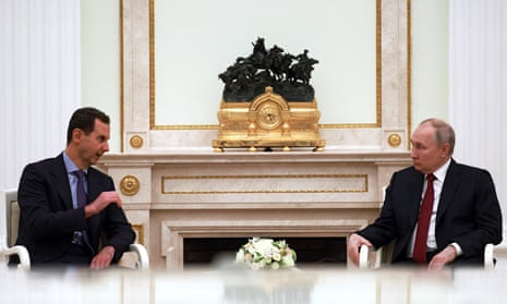 Russia’s president Putin and Syria’s president Assad in Moscow.