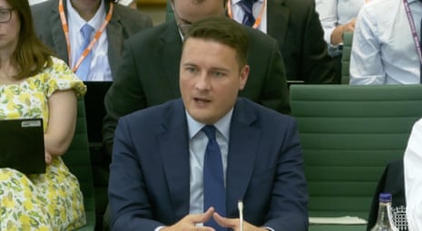 Wes Streeting astatine nan wellness committee