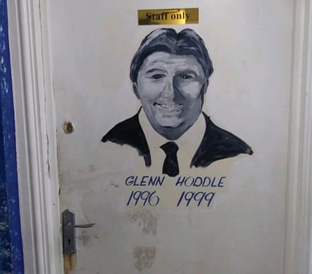 Gianni Infantino, Qatar and a crack crew of influencers | Soccer 1 A picture of Glenn Hoddle on a door at a London pub