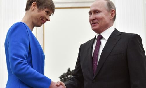 Estonia Minister Calls First Female President Emotionally Heated Woman World News The Guardian