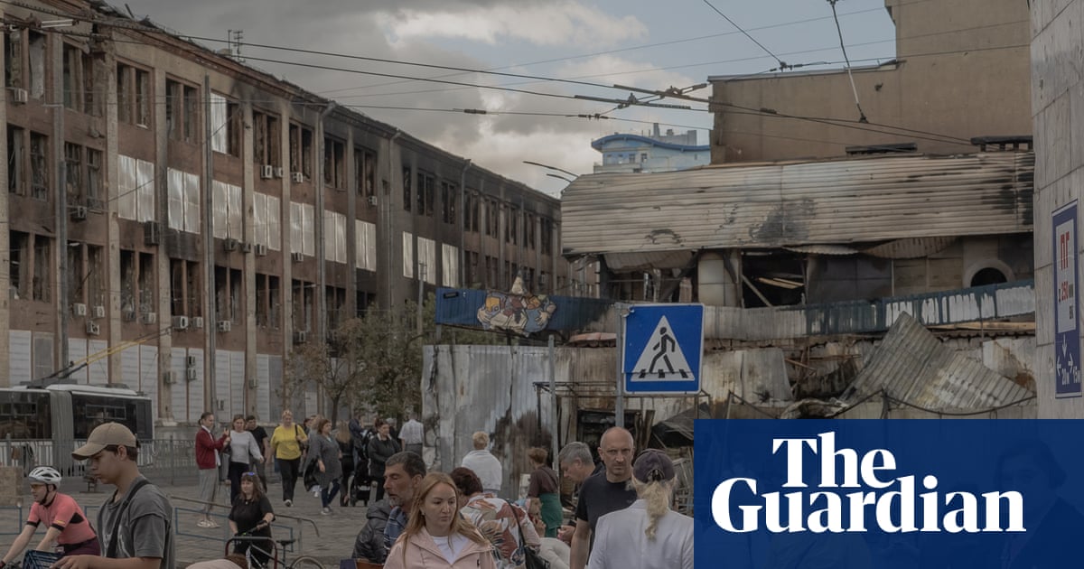 ‘It looks like Chornobyl’: peril of living in Kyiv’s most bombed neighbourhood