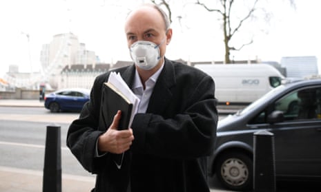 Dominic Cummings arrives at Portcullis House for a hearing of the science select committee on Wednesday.