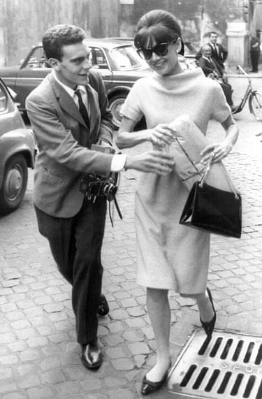 Rino Barillari with Audrey Hepburn