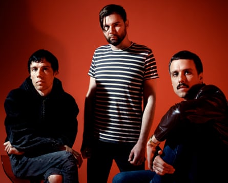 Studio shot of the band the Cribs