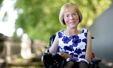 Jane Campbell in a wheelchair