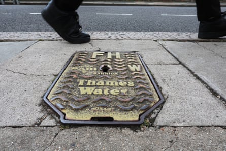 A Thames Water inspection cover