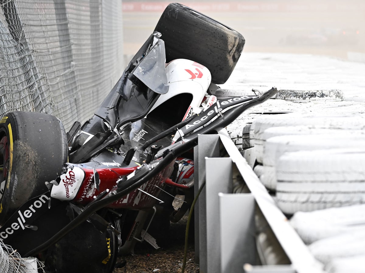 I don't know how I survived': Zhou Guanyu feared fire after British GP crash | Formula One | The Guardian